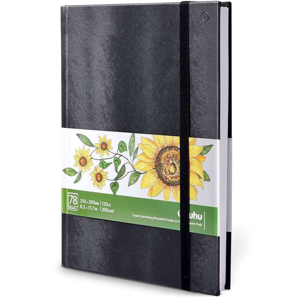 Amazon | Ohuhu スケッチブック a4 200gsm 超厚口 210mm×297mm